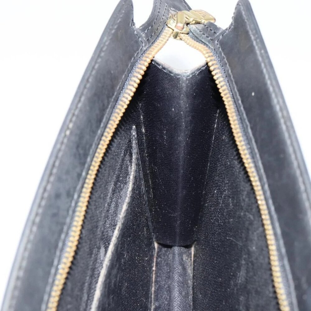 LOUIS VUITTON Epi Pochette Homme Clutch Bag Black Noir - Picture 15 of 16